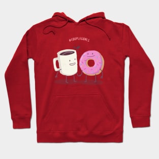 Coffee and Donut - Hashtag Couple Goals Hoodie